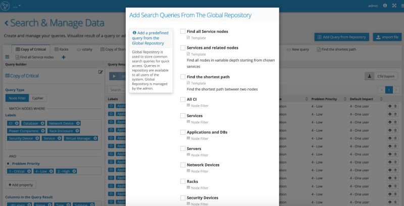 Graphlytic: Add Search Queries From The Global Repository